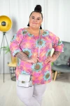 Bluzka Hiszpanka SOFIJA pudrowa Plus Size 44/52