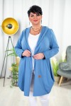 Narzutka Płaszczyk VENiCE niebieski Plus Size 42-54