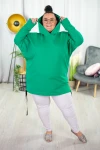 Bluza Oversize AWAY zielona Plus Size 48-56