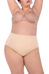 Majtki MID-WAISTED SMOOTHWEAR Champagne Pearl MONA QUEEN SIZE