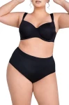 Majtki MID-WAISTED SMOOTHWEAR Onyx MONA QUEEN SIZE