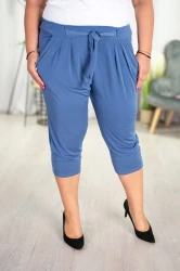 Rybaczki lekkie CHINO niebieskie Plus Size 46/52