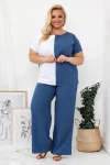 Lniana Bluzka LOREN jeans Plus Size 44-54