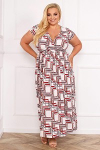 Sukienka NICOLE łańcuchy Plus Size 44-52