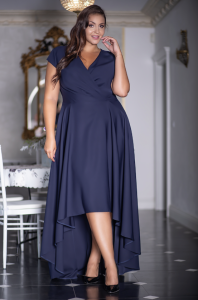 Sukienka SELENA granat Plus Size 44-56