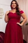 Sukienka NATALIE bordo Plus Size 44-54