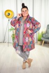 Płaszcz Oversize VELVET boho Plus Size 44-54