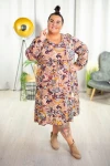 Sukienka z paseczkiem ROYAL boho print Plus Size 42-54
