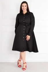 Sukienka wizytowa INES czarna Plus Size 44-52