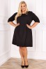 Sukienka trapezowa czarna wyjściowa Plus Size 46 48 50 52 54