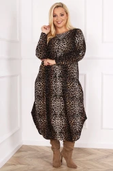 Sukienka Maxi JOJO pantera Plus Size 46/52