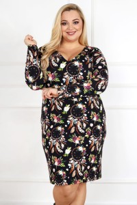 Sukienka Tuba AGA łapacze snów Plus Size 44-52