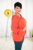 Bluzka Hiszpanka LENA długi rękaw brąz Plus Size 42 44 46 48 50 52