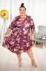 Sukienka w stylu Boho za kolano plu size 46 48 50 52 54