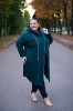 Płaszcz Dresowy SYNC butelkowa zieleń Plus Size 44-54