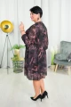 Sukienka Szyfonowa literka A KRISTAL panterka Plus Size 44 46 48