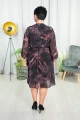 Sukienka Szyfonowa literka A KRISTAL panterka Plus Size 44 46 48