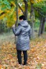 Zimowy Płaszcz ESTER siwy Plus Size 42-52