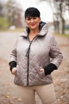 Krótka Kurtka pikowana NAZAR fango Plus Size 44-50