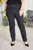 Spodnie w gumę z prostą nogawką JEANGA 02 grafit Plus Size 42-60