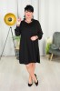 Sukienka trapezowa SCARLET czarna Plus Size 46/50