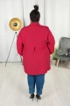 Koszula KRIS czerwona Plus Size 44-58
