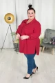 Koszula KRIS czerwona Plus Size 44-58