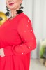 Sukienka trapezowa SCARLET czerwona Plus Size 46/50