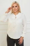 Elegancka Bluzka ROSA biała Plus Size 44-58