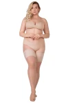 Pończochy samonośne Queen Size GRACE 30 DEN alabaster Plus Size