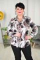 Satynowa Koszula VISLEY wzór 3 Plus Size 44-52
