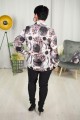Satynowa Koszula VISLEY wzór 3 Plus Size 44-52