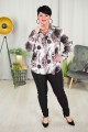 Satynowa Koszula VISLEY wzór 3 Plus Size 44-52