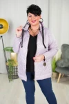 Wiosenno-jesienna kurtka pikowana VENUS lila Plus Size 44-52
