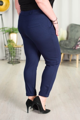 Eleganckie Spodnie SINNER granat Plus Size 2XL-5XL