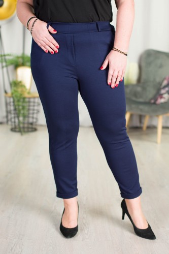 Eleganckie Spodnie SINNER granat Plus Size 2XL-5XL