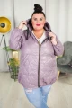 Wiosenna Kurtka Bombka TEQUILA fiolet Plus Size 44-54