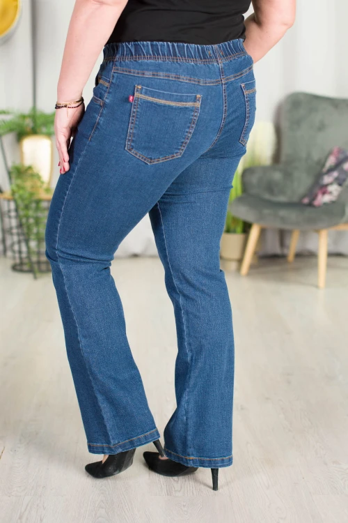 Spodnie w gumę z szeroką nogawką JEANGA Plus Size 42-56