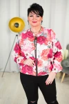 Bomberka w kwiaty GIGI peonie Plus Size 44-52