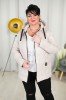 Wiosenna kurtka pikowana VENUS beż Plus Size 44-52