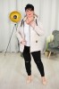 Wiosenna kurtka pikowana VENUS beż Plus Size 44-52