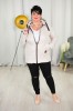 Wiosenna kurtka pikowana VENUS beż Plus Size 44-52