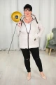 Wiosenna kurtka pikowana VENUS beż Plus Size 44-52
