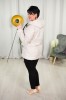 Wiosenna kurtka pikowana VENUS beż Plus Size 44-52