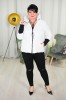 Krótka Kurtka pikowana NAZAR biała Plus Size 44-50