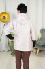 Krótka Kurtka pikowana NAZAR beż Plus Size 44-52