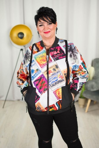 Wiosenna Kurtka Bomberka KOMIX Plus Size 44-56