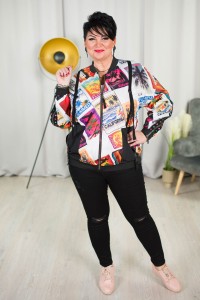 Wiosenna Kurtka Bomberka KOMIX Plus Size 44-56