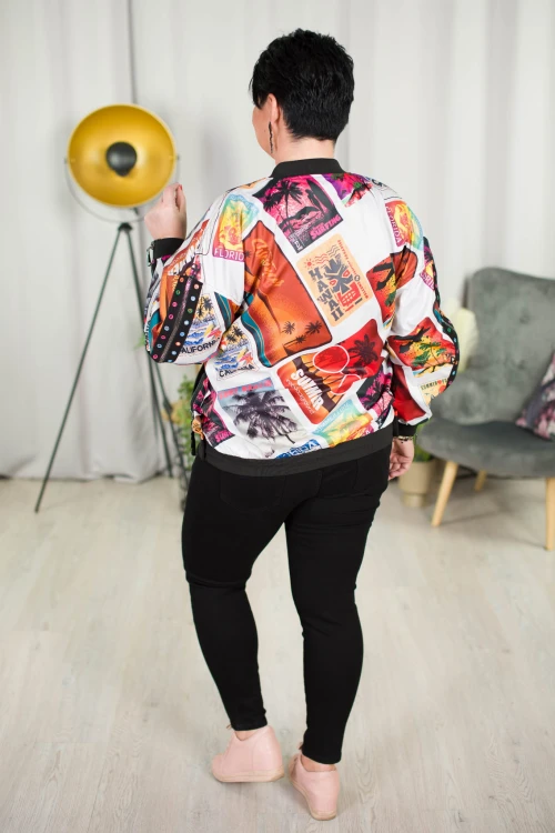 Wiosenna Kurtka Bomberka KOMIX Plus Size 44-56