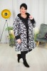 Wiosenna Parka Wiatrówka LIZA czarno-biały Plus Size 42-54